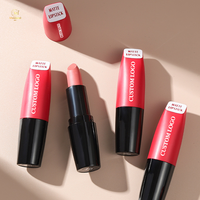 Rouge à lèvres mat en velours soyeux et mat cosmétique durable imperméable et durable OEM vente en gros de rouge à lèvres antiadhésif sans cruauté