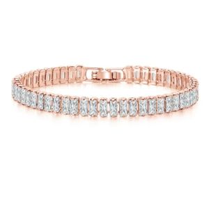 Hip Hop 2.5*5mm Geometric Random Iced Out Aaa <b>Cubic</b> <b>Zirconia</b> Tennis <b>Bracelet</b> Choker Necklace Set Bridal Wedding Jewelry Women - Product Image 1