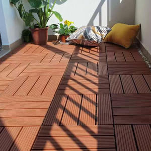 Factory Direct WPC Outdoor Flooring <b>Tiles</b> Wood Plastic Composite Waterproof <b>Interlocking</b> Decking <b>Tile</b> - Product Image 6