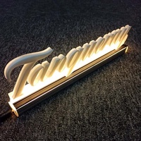 Enseigne murale de bureau extérieure étanche avec logo 3d personnalisé Signalisation intérieure avec lettre de la chaîne Led