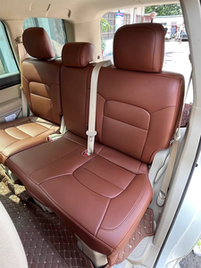 ชุดหุ้มเบาะรถยนต์หนังไมโครไฟเบอร์อย่างดีแบบ OEM สำหรับรถยนต์แลนด์ครุยเซอร์ ปราโด LC200 LC300 LC350 5 ที่นั่ง พร้อมช่องใส่ถุงลมนิรภัย - Product Image 3