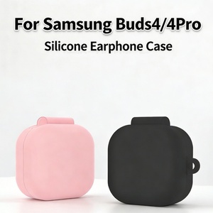 Nueva Funda Protectora de Silicona Suave Mate para Auriculares <span class=keywords><strong>Samsung</strong></span> Galaxy Buds4 Pro/Buds4, Antiarañazos, Antipolvo, con Gancho - Product Image 2
