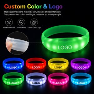Pulsera LED de Silicona Impermeable de Envío Rápido, 15 Colores, Control Remoto, para Animar en Eventos Deportivos, Personalizable con Diseño Firewolf - Product Image 2