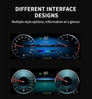 Panel Instrumen Digital Cluster Dashboard Carplay Cruise Control Parkir Otomatis untuk Mercedes Benz E Class W212 2009-2016