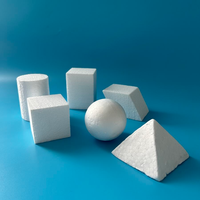 Neopoly Technology Bloc de mousse rigide moulée, étanche, blanc, carré, en polystyrène expansé (EPS), cubes de polystyrène, polyfoam pour artisanat