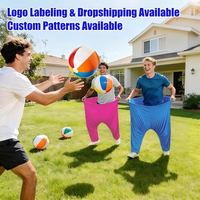 Jeu de lancer de ballons élastiques 'Granny Pants' avec balles en plastique, jeu de plein air pour fêtes de jardin et carnavals, pour enfants et adultes