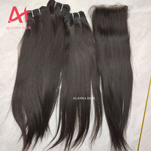 Fuller 12A Nguyên Campuchia Tóc Chưa Qua Chế Biến Tóc Thẳng Màu Tự Nhiên Thẳng Tóc Con Người Weave Bó Không Bị Rối Không Rụng - Product Image 5