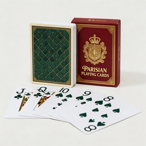 Cartes de poker personnalisées avec logo, vente en gros, jeu de cartes personnalisé, impression sur papier et plastique pour jeux de casino et de fête - Product Image 4