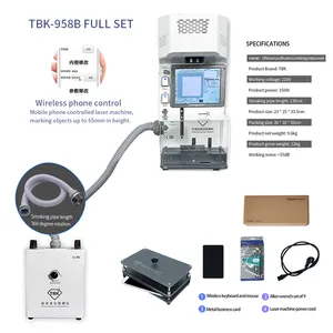 Original Newest Model Tbk 958b Laser Marking Separate Machine With Fume Extractor Smoke Suction Positioning Bonding Mold Tbk