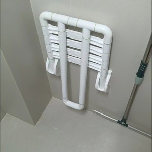 Tabouret de douche pliable mural Oren en plastique, capacité 250 kg, pour personnes âgées, équipement de sécurité pour la salle de bain - Product Image 3