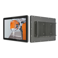 Panel PC Industrial Táctil de 15 Pulgadas Sin Ventilador, Computadora Integrada con Linux/Win10 11, Tablet PC Táctil Todo en Uno para Automatización Industrial