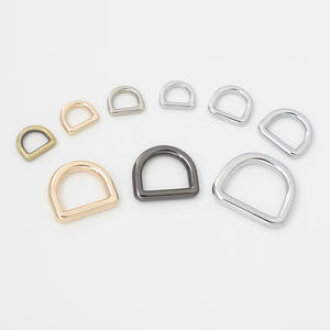 Luxe 1 "1 <span class=keywords><strong>Inch</strong></span> 10Mm 13Mm 14Mm Metaal Messing D-Ring Set 15Mm 20Mm 25Mm Gelaste D Ringen Schuifregelaar Riem Gesp Licht Goud Voor Rugzakken - Product Image 2