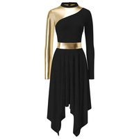Ensemble de vêtements de danse contemporaine pour femmes, costume de scène, tenue de performance, vêtements de danse liturgique pour l'église