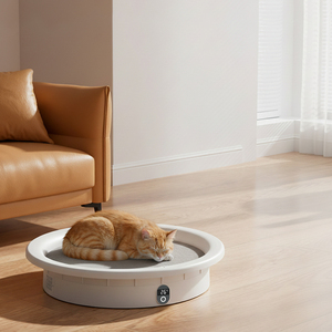 스마트 20-28 온도조절식 클래식 럭셔리 패션 소형 애완동물 침대 케이브 건강 모니터링 체중계 내장형 소형 동물용 히팅 기능 - Product Image 5