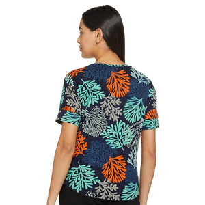 Camiseta de marca para mujer con cuello redondo y estampado formal, diseño personalizado, transpirable, respetuoso con el medio ambiente, manga corta, Verano - Product Image 5