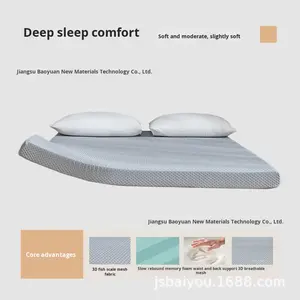 Matelas en mousse à mémoire de forme <span class=keywords><strong>Yatour</strong></span>, fermeté moyenne moderne, rafraîchissant, zéro pression, sommeil profond, coussin en éponge doux, pour location, maison, salon - Product Image 6