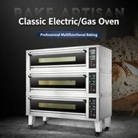 Nouveau four à sole classique commercial gaz/électrique, compatible OEM, pour boulangerie, portable, à commande numérique, facile à utiliser