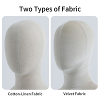 Présentoir de buste en métal réglable pour hommes Mannequin en mousse PU à la mode en matière plastique élégante pour écharpe de vêtements pratique