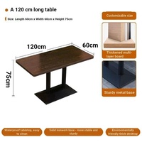 Ensemble de table à manger en noyer noir, table carrée avec chaises rembourrées douces pour bar, café, restaurant