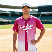 Maillots de baseball personnalisés, impression par transfert thermique, décorés de badges de baseball brodés, adaptés aux matchs de baseball.