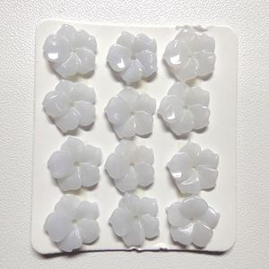 Belles pierres précieuses en dentelle violette, 1 pièce, agates bleues givrées, sculptées, en forme de fleur, pour décoration de mariage - Product Image 4