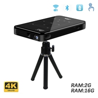 Projecteur DLP avec batterie intégrée, 4k, multimédia, intelligent, 4K, HD, Android, pour la maison, téléphone portable, nouveau Design, 2022
