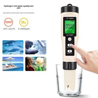 TONY PH174 Analyseur multifonction de la qualité de l'eau riche en hydrogène, testeur de thermomètre à hydrogène H2, stylo détecteur d'eaux usées, pH 0-14