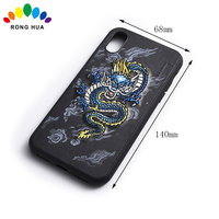 Personnaliser des patchs brodés de dessins animés de différentes formes Badges pour coque de téléphone