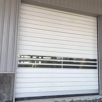 Porte à enroulement rapide électrique industrielle en acier inoxydable, ouverture et fermeture à haute efficacité, cloison anti-poussière