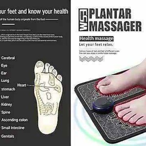 Usb Rechargeable Portable Electric Wireless <b>Vibrating</b> Heated Foot Massager Tens Ems Foot Massager - Product Image 4