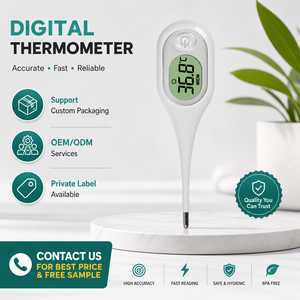 <span class=keywords><strong>Thermomètre</strong></span> numérique médical pour usage oral, <span class=keywords><strong>axillaire</strong></span> et rectal, haute précision, alerte fièvre, certifié CE pour la maison et la clinique - Product Image 6