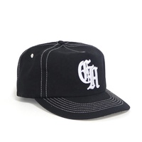 Casquettes Snapback Classiques Personnalisées à 5 Panneaux Noires à Profil Bas Hip Hop avec Broderie 3D pour Hommes, Casquettes de Sport à Visière Plate pour l'Extérieur, Vente en Gros