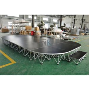 Plataforma de Escenario Portátil de Madera Contrachapada con Iluminación de Alta Calidad y Montaje Rápido, Elevadores de Aleación de Aluminio, Fácil Montaje, Certificación TUV/CE - Product Image 6