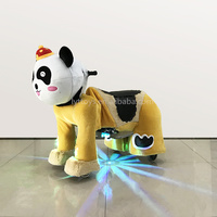 Grands chevaux en peluche électriques animés pour enfants à monter, jouets à roulettes pour adultes, animaux en peluche à roulettes
