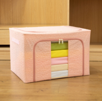 Boîte de rangement multifonctionnelle pliable en Oxford imperméable, style 2021, multicolore, laquée, gain de place, avec fenêtres, pour usage domestique