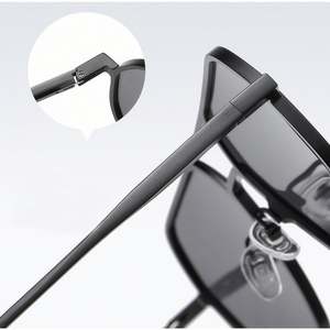 Lunettes de soleil polarisées anti-reflets pour hommes et femmes, mode 2025, UV400, métal, carrées, photochromiques - Product Image 6