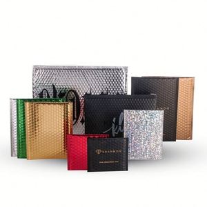 Custom Aluminium Poly Mailer LOGO Printed <b>Rainbow</b> Envelopes Mailers Shipping Mailing <b>Bags</b> for Shoes Clothes Holographic Mail <b>Bag</b> - Product Image 1