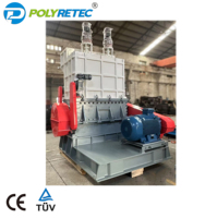 POLYRETEC Broyeur à tambour bleu pour bouteilles chimiques Broyeur de déchets plastiques
