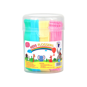 Fil dentaire pour enfants, bâtonnets à fil plat aromatisés aux fruits, paquet de 40, pour l'hygiène buccale des bébés, nettoyage interdentaire - Product Image 2