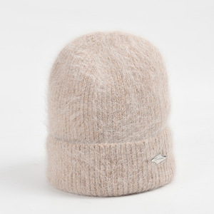 Nhiều Màu Angora Thỏ Lông <span class=keywords><strong>Hat</strong></span> Phụ Nữ Mùa Đông Beanie Mới Mềm Ấm Dệt Kim Áo Thun <span class=keywords><strong>Hat</strong></span> Phụ Nữ Mùa Đông <span class=keywords><strong>Hat</strong></span> - Product Image 5