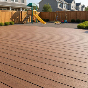 Revêtement de sol WPC antidérapant co-extrudé Everwall, terrasse composite WPC pour jardins, balcons, terrasses, piscines - Product Image 1