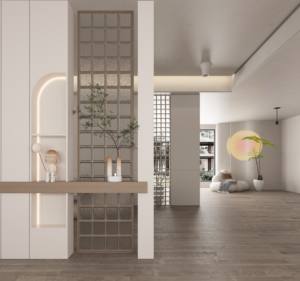 Fabrication professionnelle chinoise de placards d'entrée en panneaux artificiels, combinaison de placards d'entrée, hall d'entrée - Product Image 1