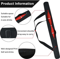 Manchon isotherme en néoprène personnalisé avec logo pour sac de golf, refroidisseur de canettes, porte-boissons pour sports de plein air, cadeau