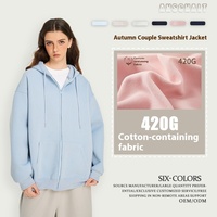 Cardigan zippé à capuche pour femme, en tricot anti-boulochage, idéal pour l'automne