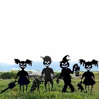 Zombie Mädchen Metall Hof Kunst Halloween Eisen Kunst Metall Handwerk Horror Requisiten Garten Yard Stake