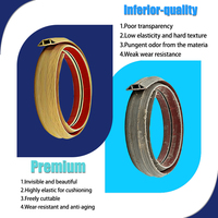 Canaleta de PVC para Cables, Protector de Cables para Piso con Marca de Seguridad Amarilla para Protección de Cables en Centros Comerciales, Oficinas y Áreas Públicas
