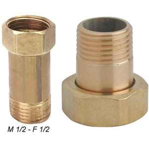 Écrou pivotant en laiton jaune M 3/8-F 1/2 Power Pipe Threader - Product Image 1