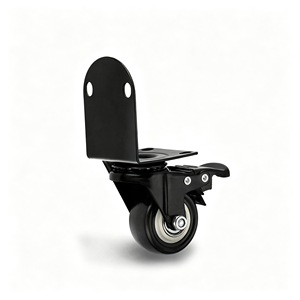 Stainless Steel Swivel Caster Wheel 125mm Polyurethane Polypropylene Brake Locking Mechanism Industrial Heavy Duty Customizable - Product Image 1