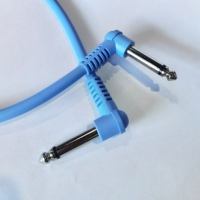 Câble de guitare coudé 6.35mm 1/4 "TS mâle vers mâle Câble audio mono patch