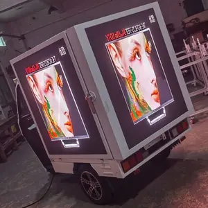 Sunrise 6500cd/sqm full color led video wall 192x192mm size p3.84 p4.8 module for scooter led billboard